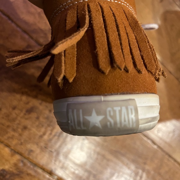 Converse All Star cognac colored boho size 6 moccasin - Picture 8 of 17